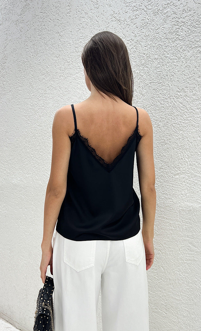 Celine Black Tank Top