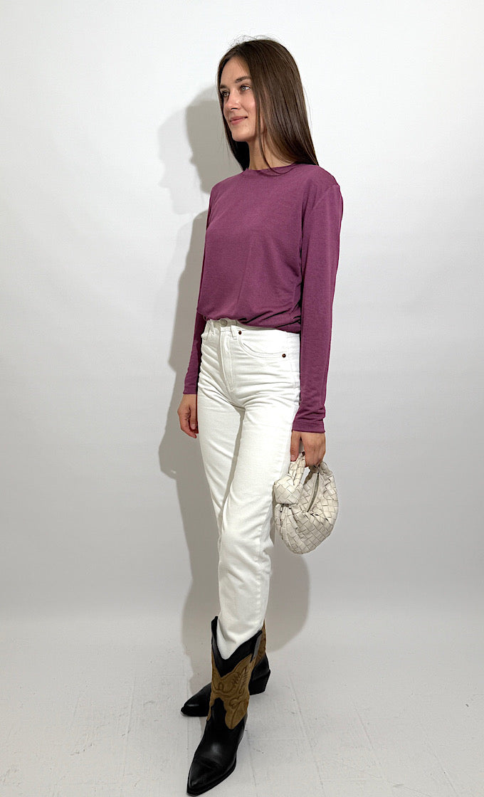 ROCO PURPLE ROUND NECK SHIRT