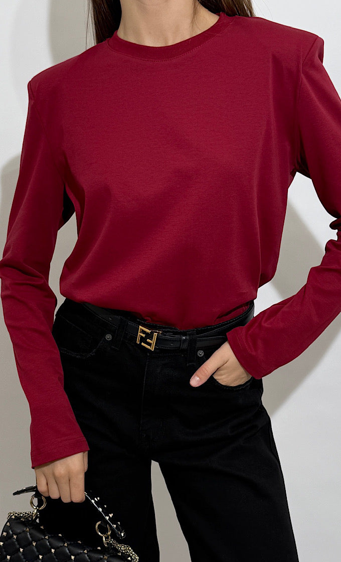 ALLEN BURGUNDY SHIRT