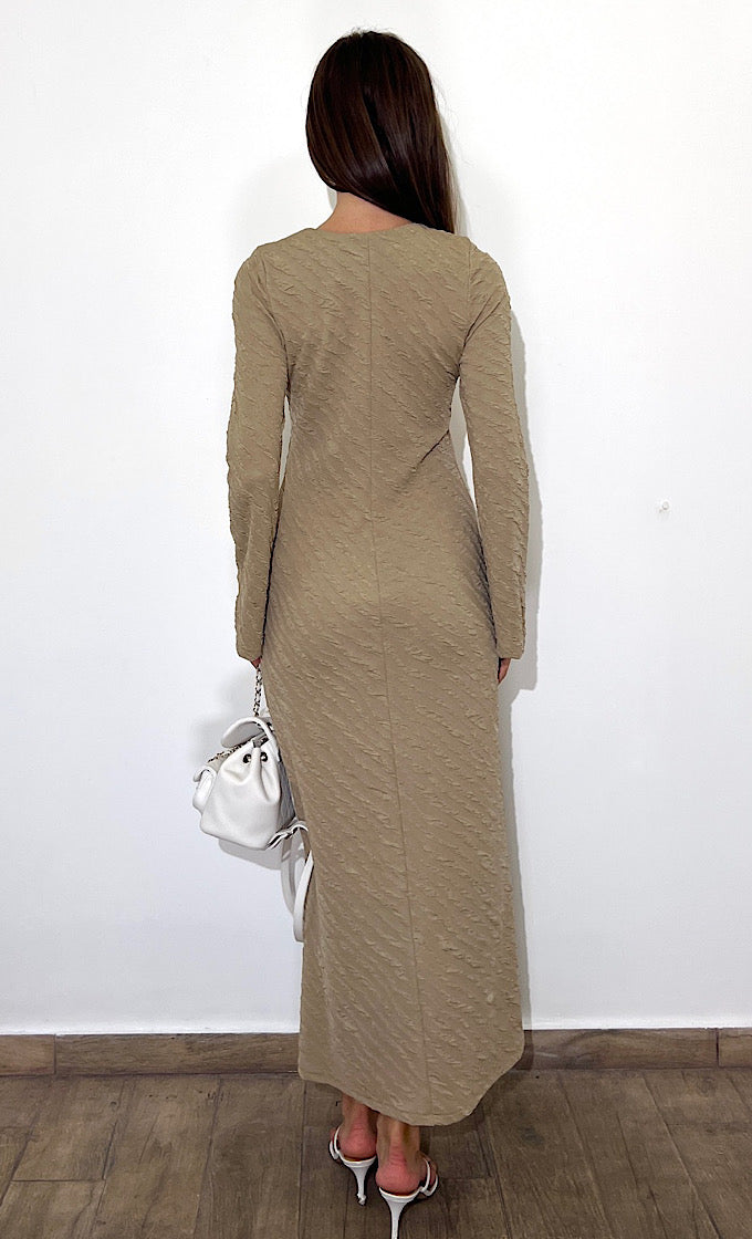 ADELINA BROWN DRESS 