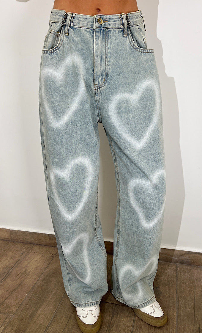 Amor light blue jeans