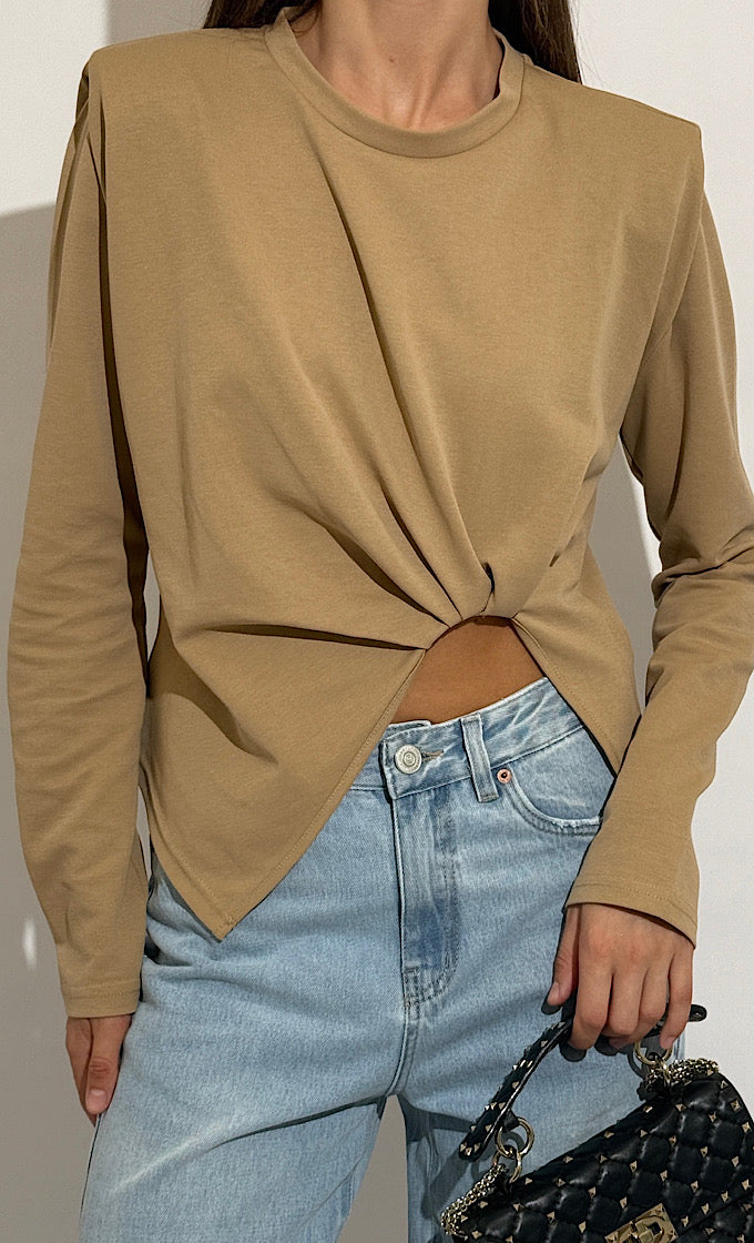 ELLA CAMEL SHIRT 